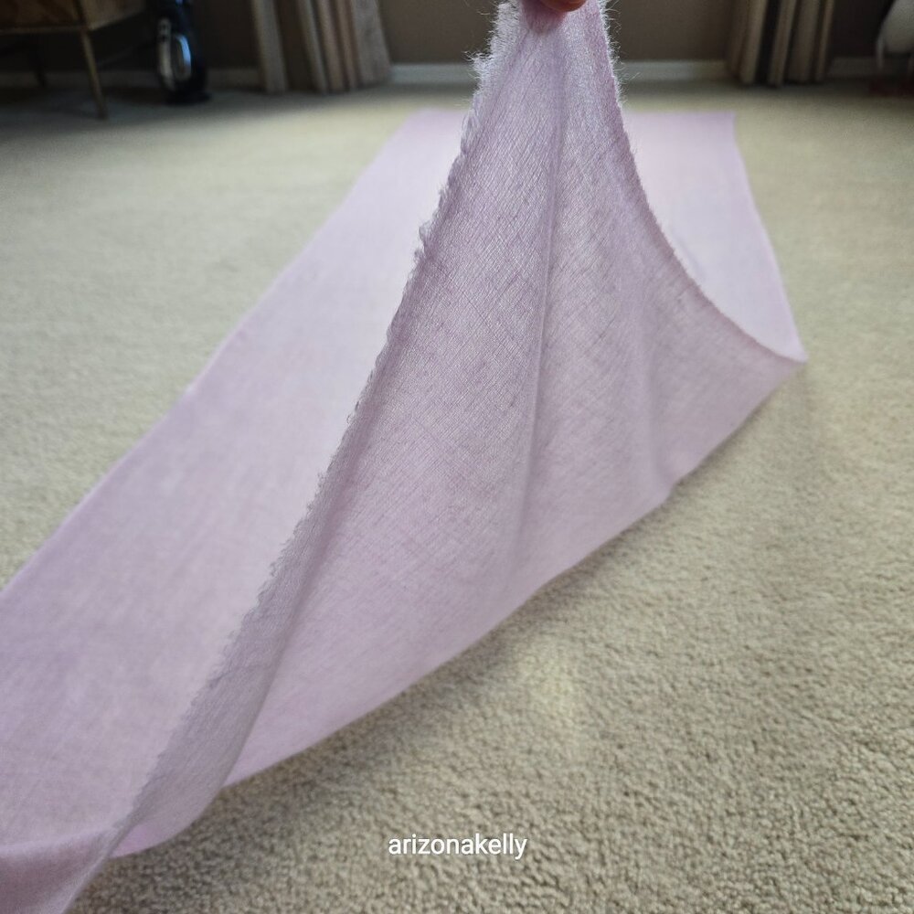 Lavender Cashmere Scarf Lightweight Diamond Weave - Picture 2 of 13
